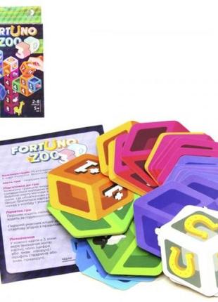 Настільна розвиваюча гра "fortuno zoo 3d" укр (32), шт