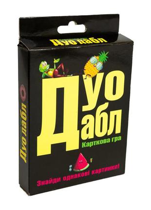 Настільна гра 30218 (укр) "дуо дабл", в кор-ці 9,1-11,5-2,2 см, шт