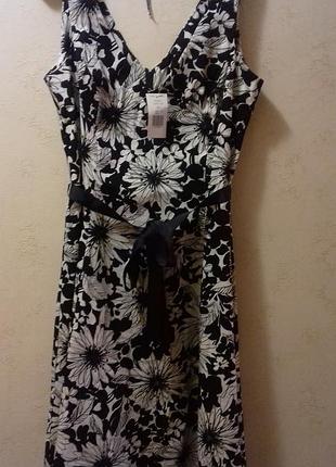 Новое летнее платье сарафан хлопок new look 14 размер