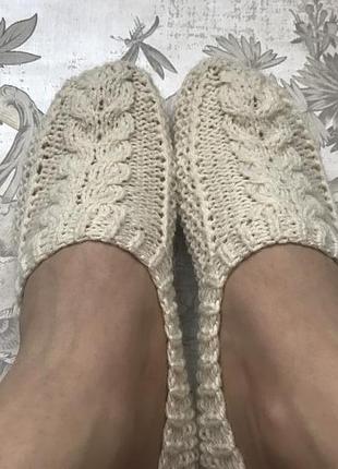 Следки hand made молочные