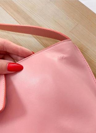 Рожева сумка-багет furla5 фото