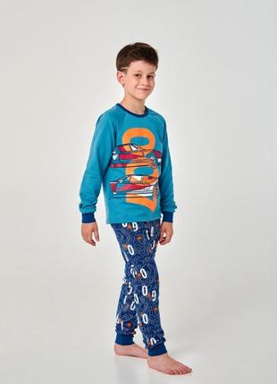 Пижама для мальчика smil 104697 мятный хаки2 фото
