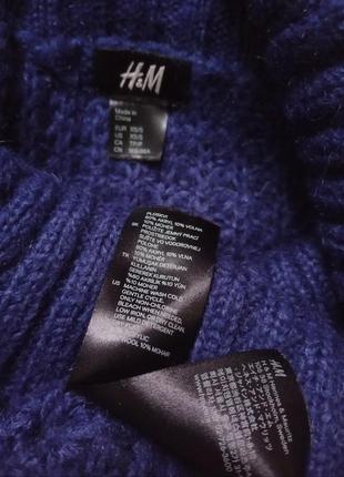 Платье -туника тёплая свитер кофточка под горло вязаный шерстяной брендовый2 фото