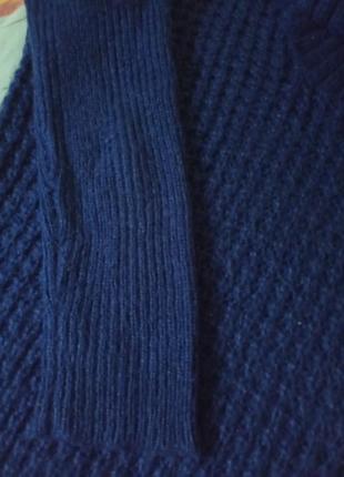 Платье -туника тёплая свитер кофточка под горло вязаный шерстяной брендовый6 фото