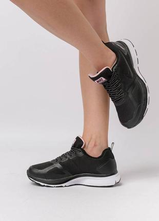 Женские кроссовки nike flykit racer w gore-tex black white pink