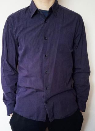 Сорочка h&m/ сорочка в смужку/ довгий рукав