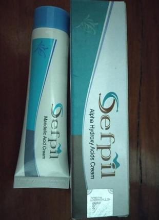 Сефпіл sefpil пілінг-крем з мигдальною кислотою. вітаміном в-е