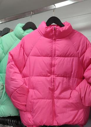 Куртка женская бомбер размер л (44) хл (46) наполнитель силикон китай