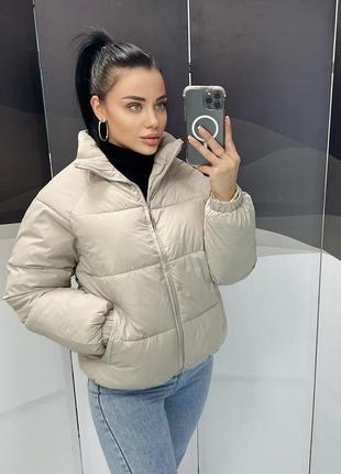 Куртка женская бомбер размер л (44) хл (46) наполнитель силикон китай