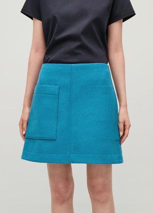 Спідниця cos wool mini skirt / 36