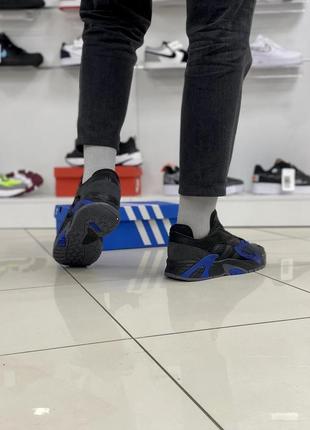 Кроссовки adidas streetball (black/blue)7 фото