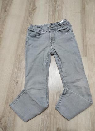 Скіні джинси стрейч, високі універсальні джинси denim на 5-6 років