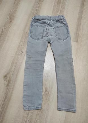 Скинни джинсы стрейч, высокие универсальные джинсы denim на 5-6 лет2 фото