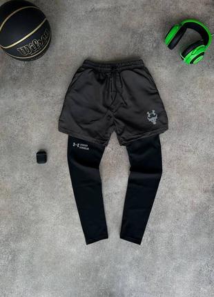 Комплект спортивный мужской шорты и лосины разм.s-xxl1 фото