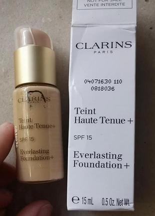 Стойкий тональный крем clarins teint haute tenue+ spf15