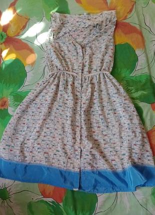 Винтажное платье 👗 платьице сарафан брендовое в винтажном стиле7 фото