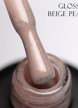 Камуфлирующая база gloss premium french base beige pearl, 11 мл