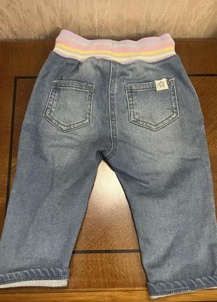 Дитячі джинси для дівчинки next, 80 см, 9-12 міс2 фото