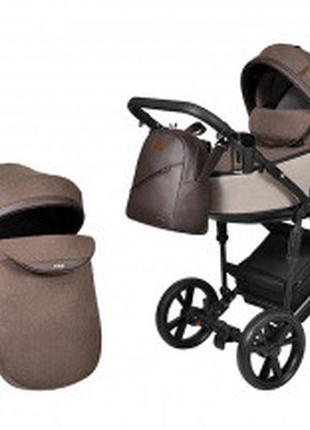 Детская коляска 2 в 1 angelina amica premium шоколад
