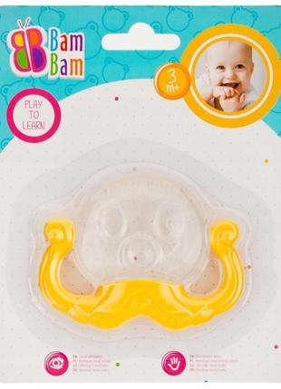 Прорезыватель «осьминог» прозрачный, bam bam, польша, 430917