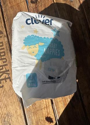 Підгузки, підгузники clever 3, 4-9 кг, 16 шт.