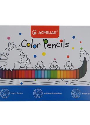Карандаши 36 цветов шестигранные acmeliae, 3мм, 9800-36