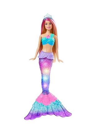 Кукла русалка барби дремтопия сияющий хвост barbie dreamtopia twinkle lights mattel сияющий хвостик