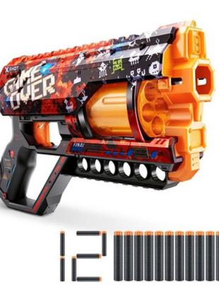 Швидкострільний бластер zuru x-shot skins griefer game over (12 патронів), 36561d