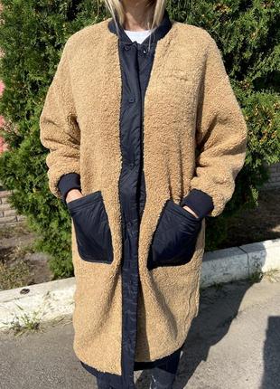 Женское двустороннее пальто с меха eider1 фото