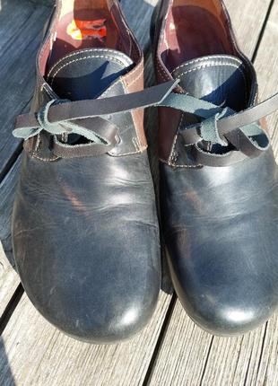 Кожаные ботинки туфли на широкую стопу2 фото
