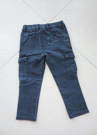 Джинсы карго zara 3-4 года 2