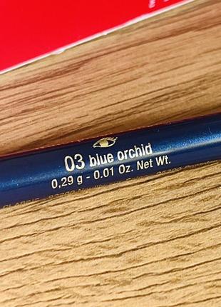 Оригінал clarins waterproof pencil автоматичний водостійкий олівець для очей 03 blue orchid оригинал водостойкий карандаш4 фото