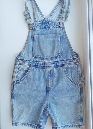 Комбинезон zara, джинсовый комбинезон zara, джинсовые шорты zara, джинсовый комбинезон, комбинезон шортами