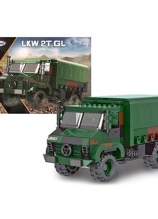 Конструктор военный грузовик 411 деталей, xb-06044