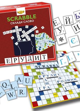 Настольная игра сложи слово эрудит scrabble, mkb0147