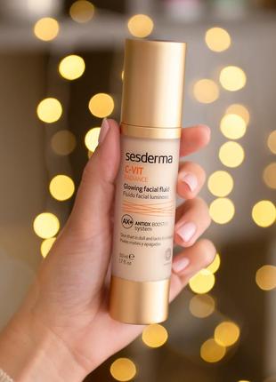 Sesderma c-vit radiance glowing fluid флюїд, що надає шкірі сяйва