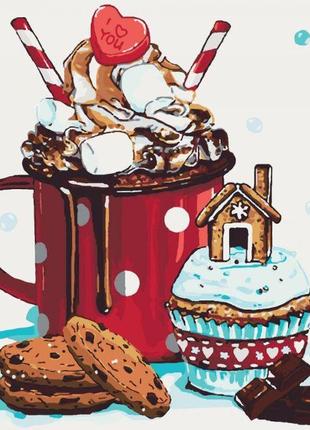 Картина по номерам натюрморт "вкус детства", 40*40см, идейка, кно5532