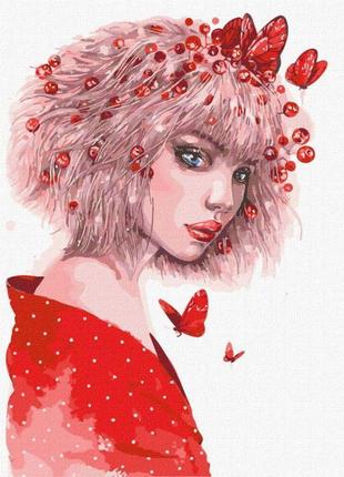 Картина по номерам "поцелуй бабочек" ©lesya_nedzelska_art идейка 30х40 см, кно4955