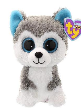 Мягкая игрушка ty beanie boo's хаски «slash», 25 см, 36902