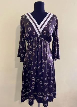 🔥 распродаж 🔥коричнева сатинова сукня queenie
