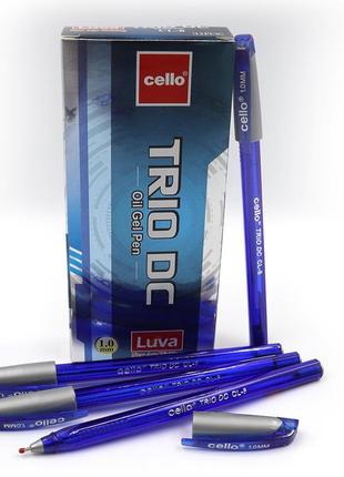 Ручка масляная cello trio dc, 12 шт./упак., 8-cl