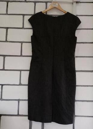 Шерстяное платье сарафан серого цвета2 фото