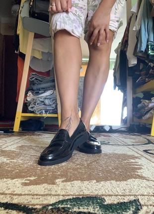 Лаковые лоферы, мокасины, туфли,новые размер 405 фото
