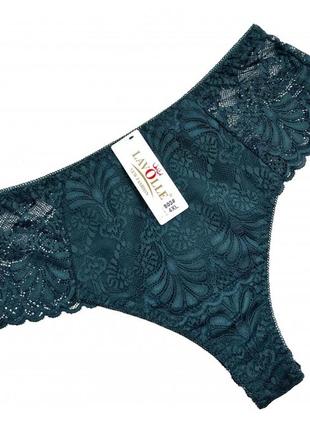 Труси жіночі стрінги lavolle, мереживні, 46 48 50