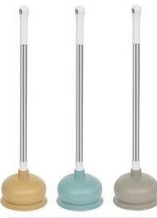 Вантуз для очищення труб 58*5см, 3 кольори, whw60025-1