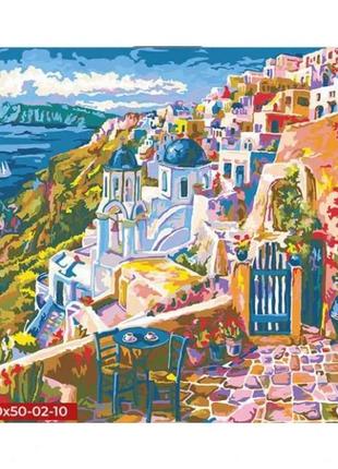 Картина за номерами місто на вершині danko toys 40x50 см (kpne-40х50-02-10)