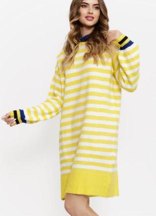 Туніка жіноча, колір жовто-білий, 131r19006