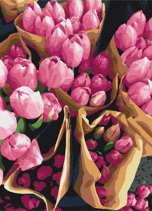Картина по номерам brushme голландские тюльпаны 40*50, bs7520