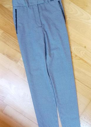 Calvin klein брюки штаны классические гусиная лапка кельвин кляйн черно-белые брюки1 фото