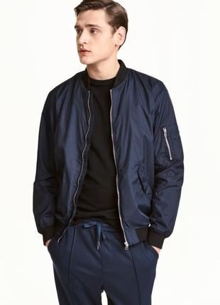 Бомбер демисезон мужской унисекс h&m новый, бирки отрезаны через мгновенные процедуры ✋ маломерит✅